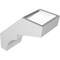 Ekena Millwork 5-in. W x 10-in. D x 10-in. H Monterey Architectural Grade PVC Knee Brace BRCP05X10X10MON - alternate 3